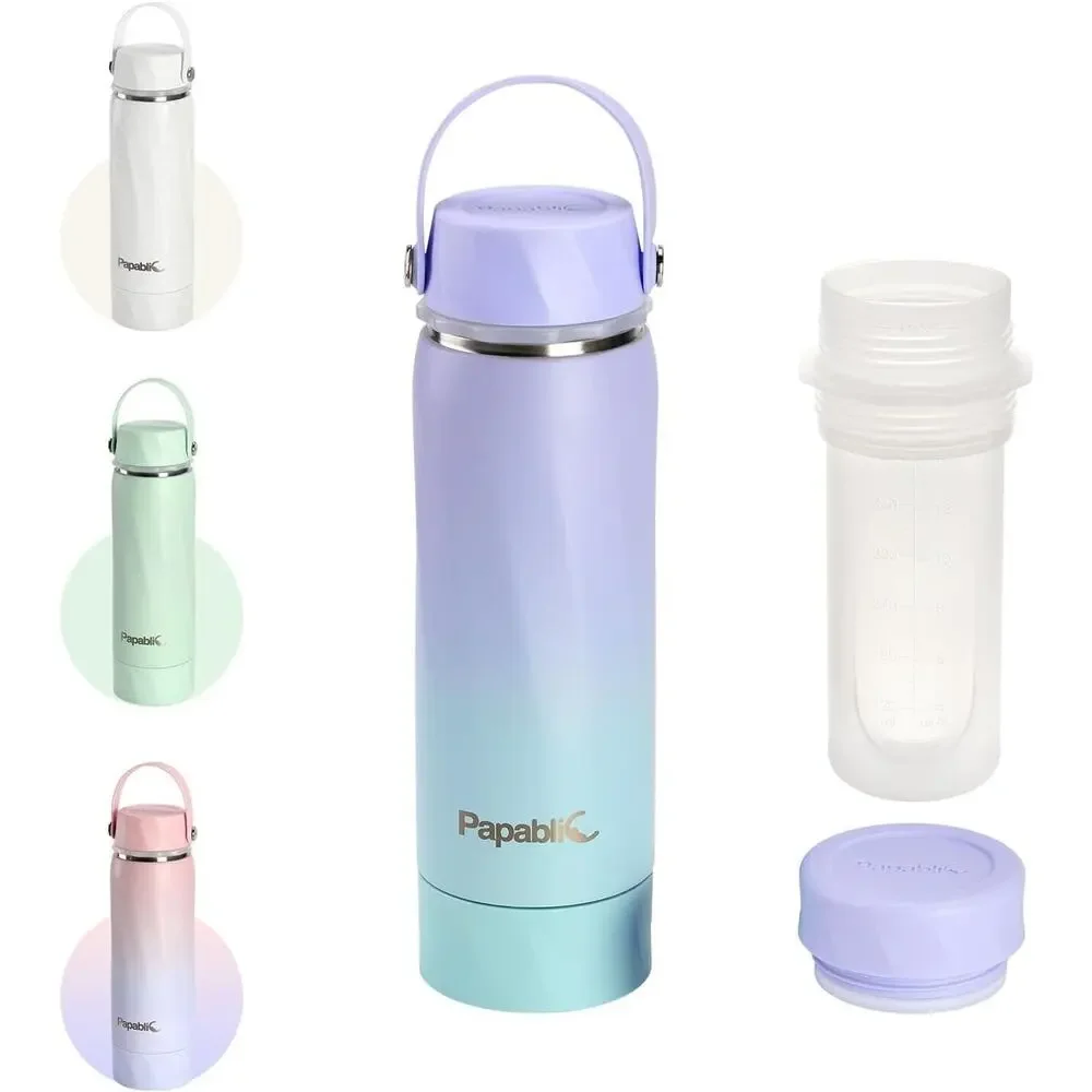 Papablic Vacuum Insulated Breastmilk Cooler Bottle, 20oz Stainless Steel Violet - Picture 1 of 6